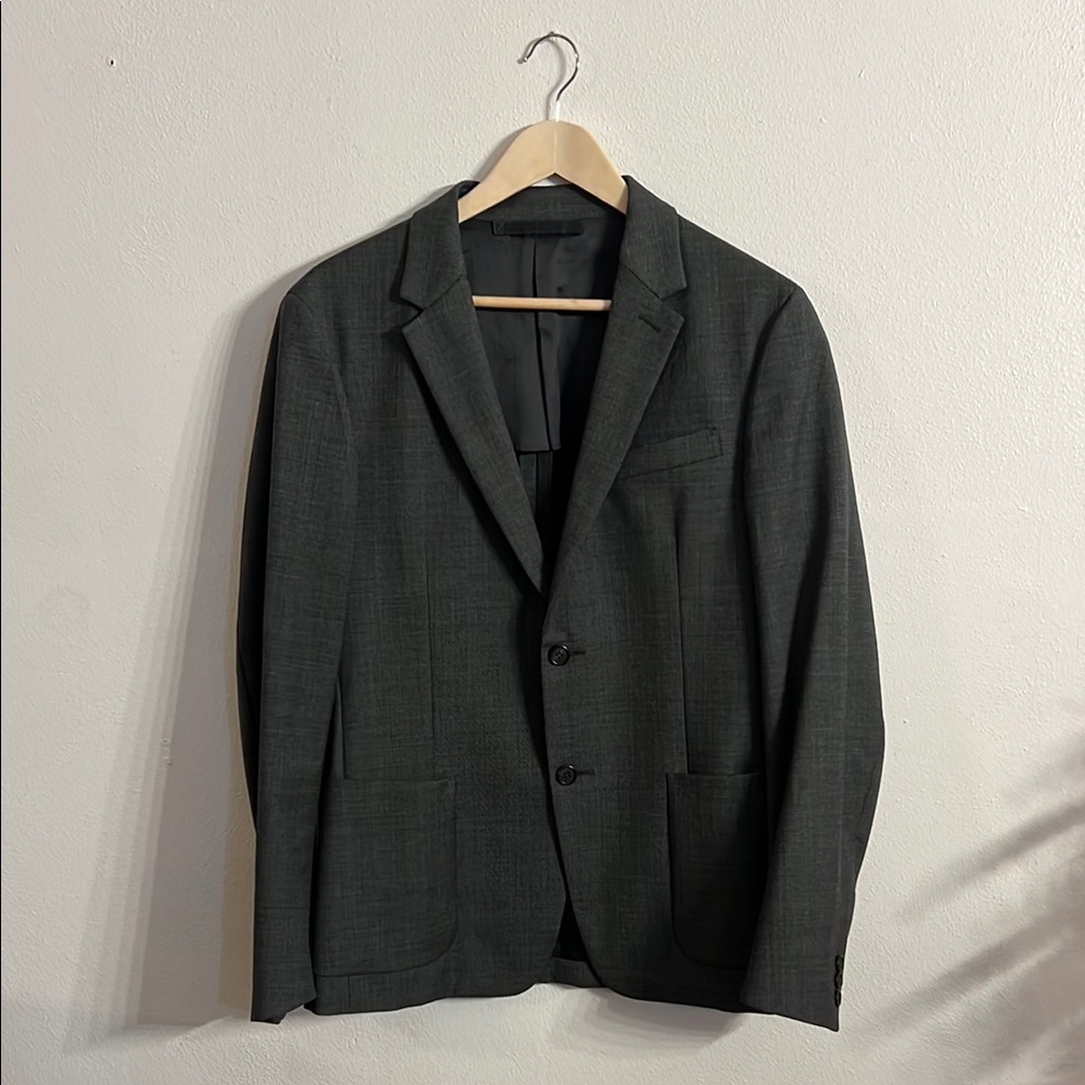 Prada Gray Wool Blend Sport Coat